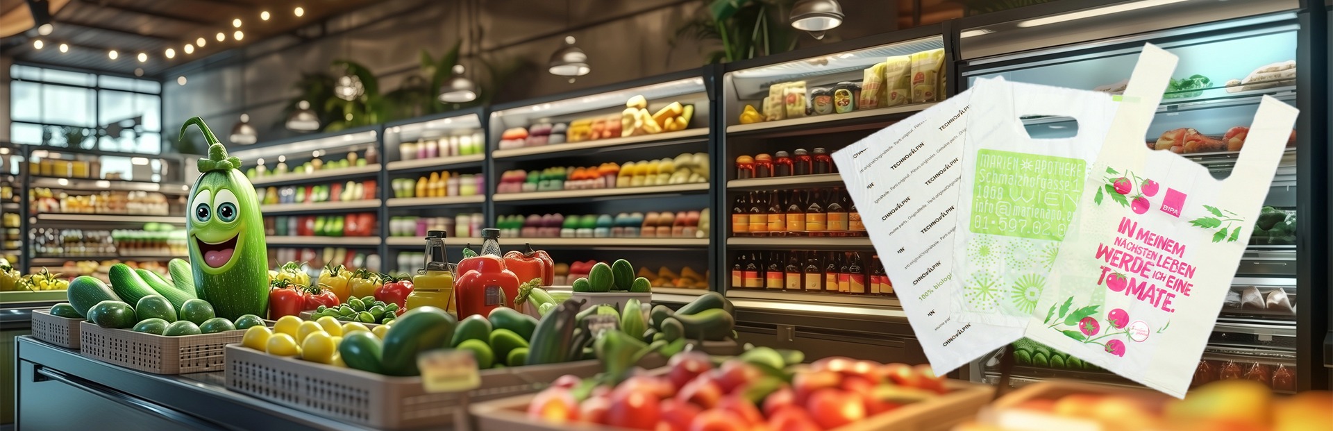 NaKu individuelle Biosackerl NaKu Bio-Sackerl & Bio-Beutel: Individuell bedrucken lassen für Handel & Gewerbe