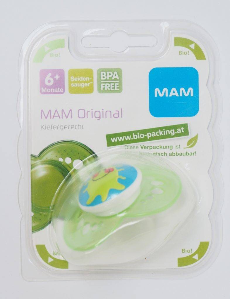 Natural plastic pacifier packaging