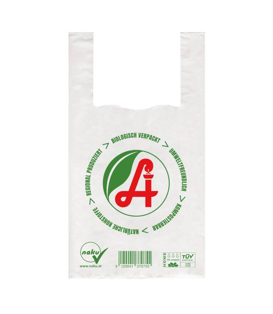 Organic shirt bag for pharmacies