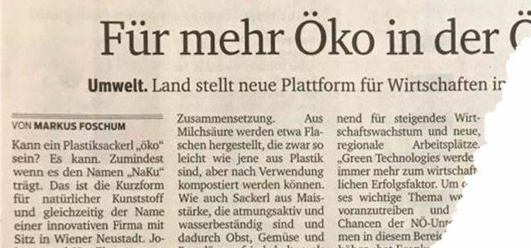 Press play: Article about NaKu in the Kurier