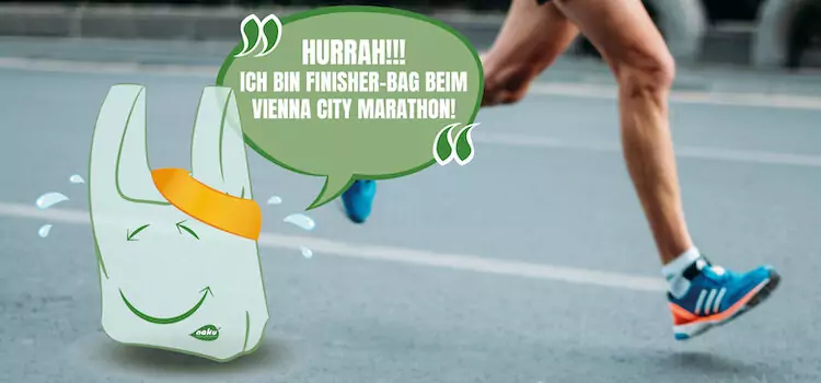 NaKu & der Vienna City Marathon 2022 Der VCM 2022 - das NaKu Sackerl aus Biokunststoff ist dabei!