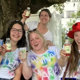 Die NaKu Bio-Flasche als Frischespender beim KPH SDG Wandertag 2022