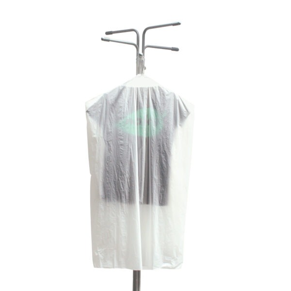 Garment bag for dry cleaners and dry cleaners made from bioplastics