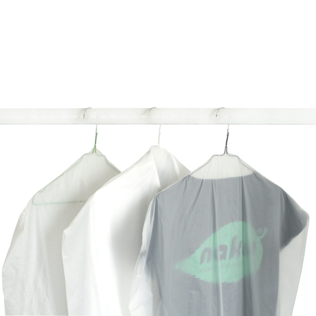 NaKu Kleidersack aus Biokunststoff für Putzereien & Textilreinigungen