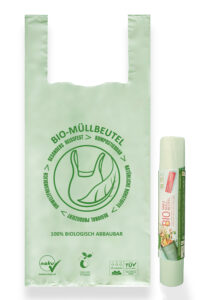 NaKu organic garbage bags made of bioplastic. Compostable & recyclable.