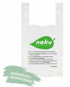 NaKu Bio-Sackerl/Bio-Tragetaschen aus Biokunststoff