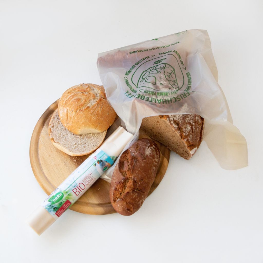Optimale Frische für Brot und Gebäck der NaKu Bio-Frischhaltebeutel