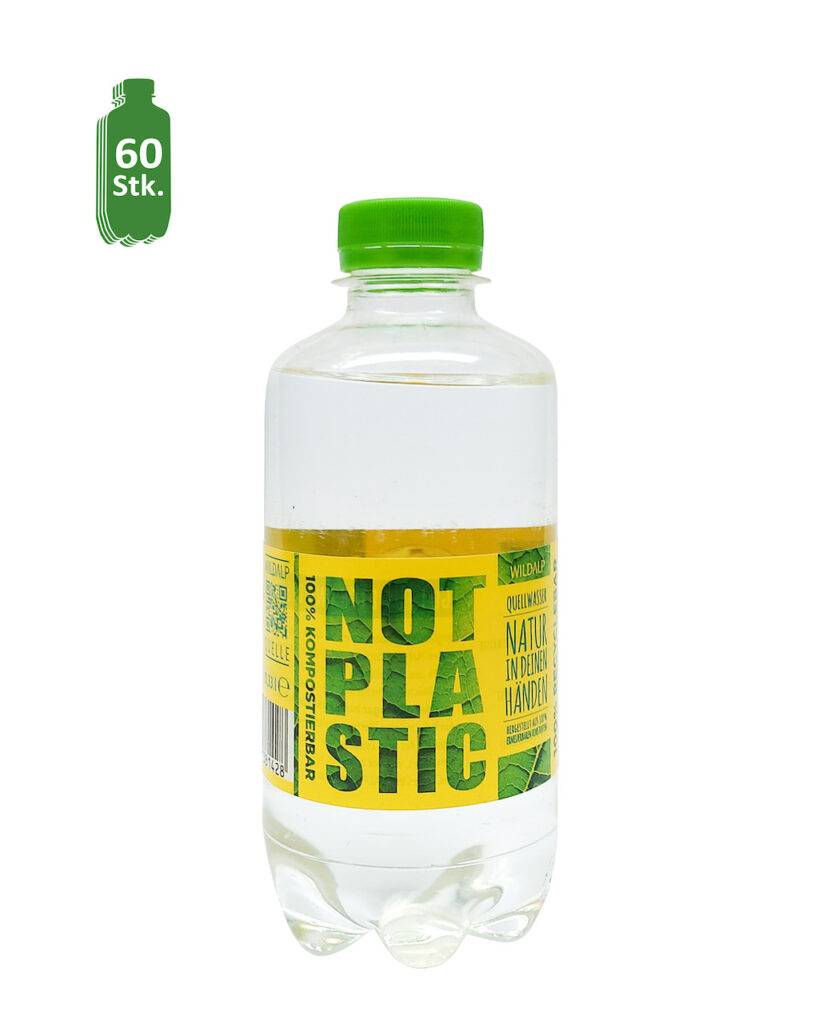 NOT PLASTIC WATER 330ml - plastic-free* drinking pleasure