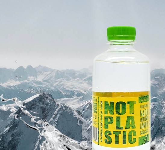 NOT PLASTIC WATER plastic-free drinking pleasure 330ml Bergwelt