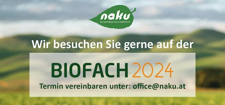 Grafik "Treffen Sie NaKu auf der Biofach 2024"