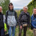 WALK4FUTURE Shortly before the start of the second day with Ute Zimmermann, Laura, Martina Gleissenebner-Teskey and Johann Zimmermann