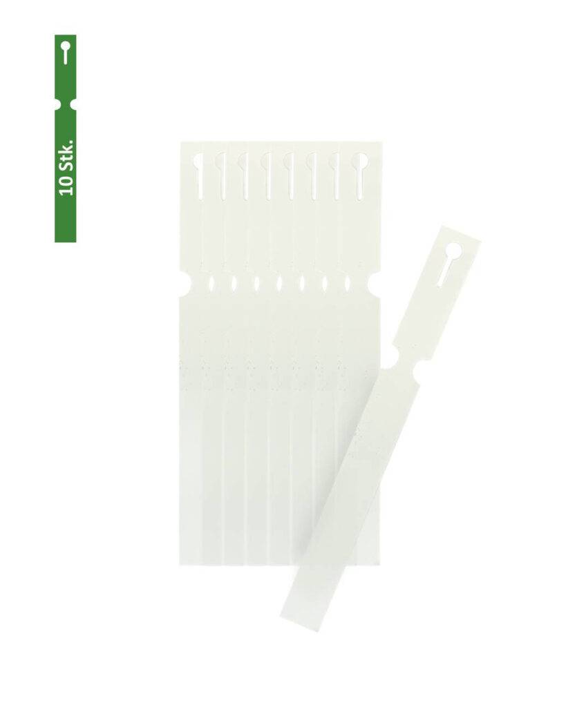 Schlaufenetikett aus Biokunststoff 10er Pack