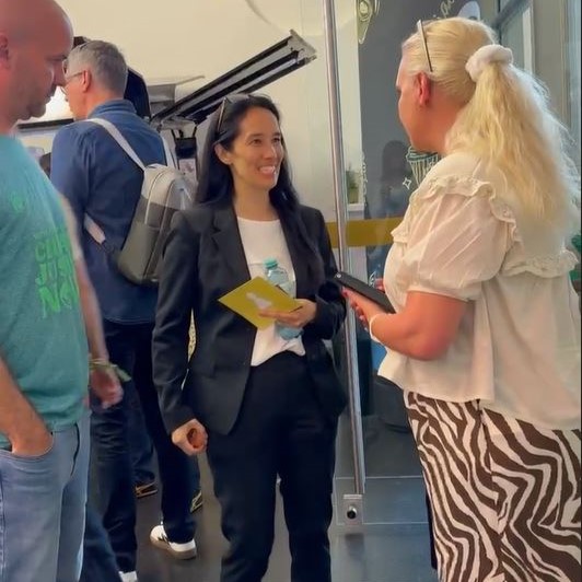 Ute Zimmermann mit Kimiko Uriu beim KURIER futurezone.at SPEAK OUT Event