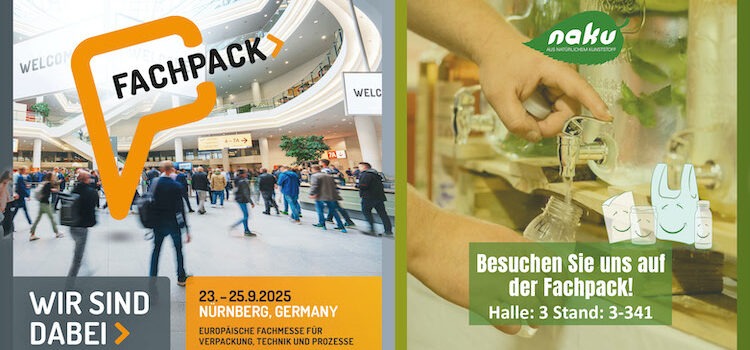 Besuchen Sie NaKu auf der Fachpack 2025 – Halle 3, Stand 3-341 (23.–25. September 2025) Erleben Sie, wie nachhaltiges Verpackungsdesign von morgen schon heute Realität wird – bei NaKu auf der Fachpack 2025!