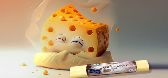 NaKu Käseschlafsack Käsebeutel basierend auf Maisstärke