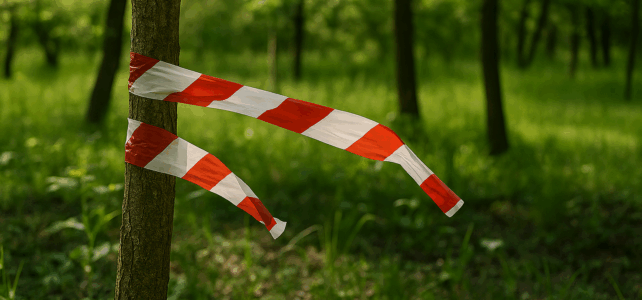 Sind Absperrbänder und Flatterbänder und Markierungsbänder ein Problem?