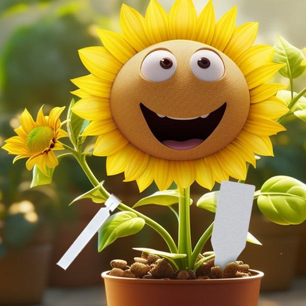 Schlaufenetikett und Stecketikett aus Biokunststoff Biologisch abbaubare Etiketten aus Biokunststoff zur Pflanzenkennzeichnung