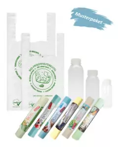 Das neue NaKu Musterpaket Produkte aus Biokunststoff